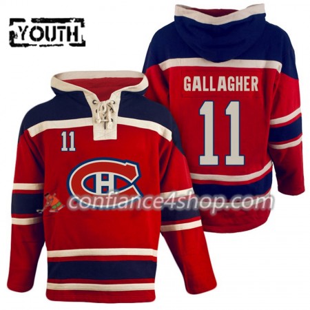 Adidas Maillot de Hockey Montreal Canadiens Brendan Gallagher 11 Rouge Sawyer Chandails à capuchon - Enfant